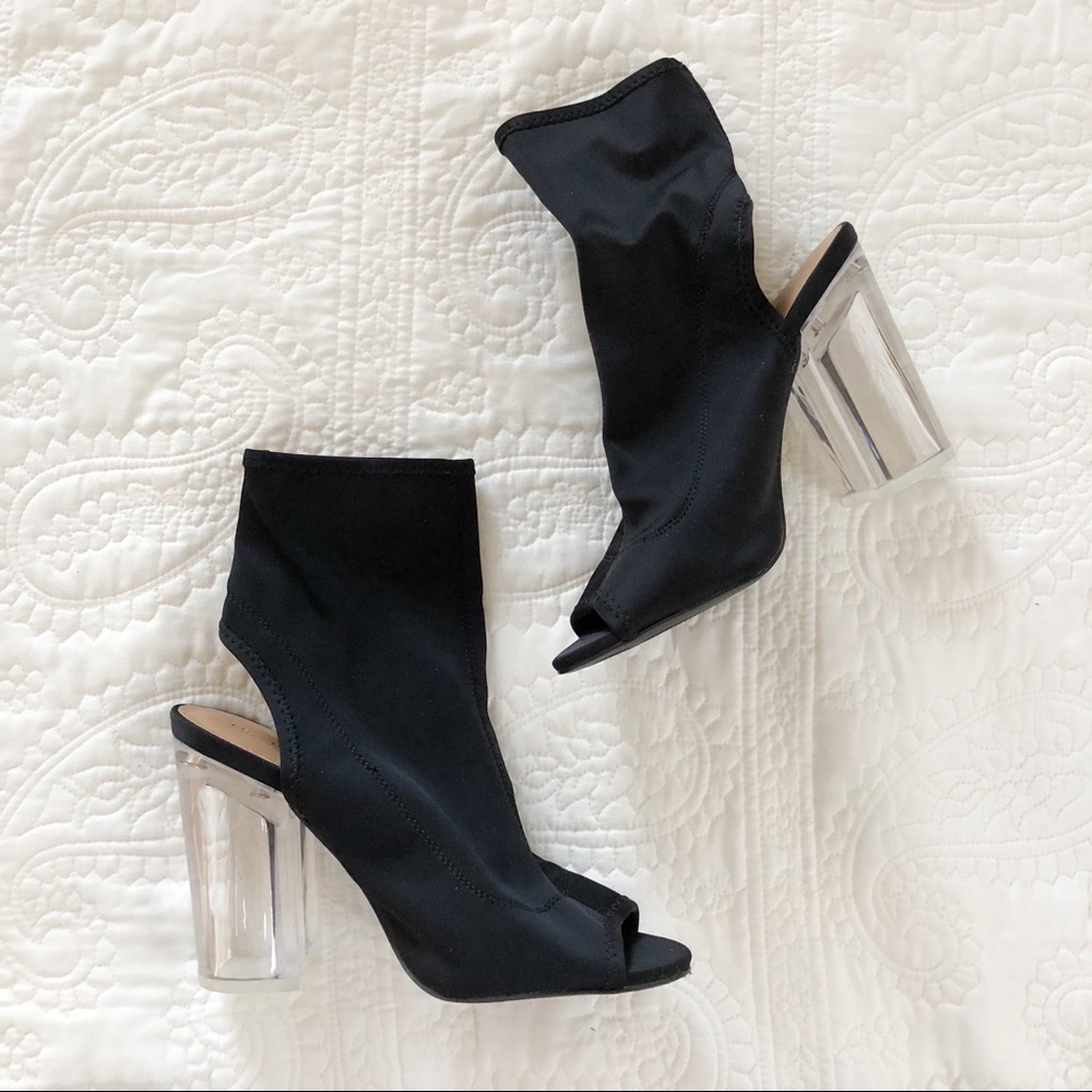 Chic clear heels!
